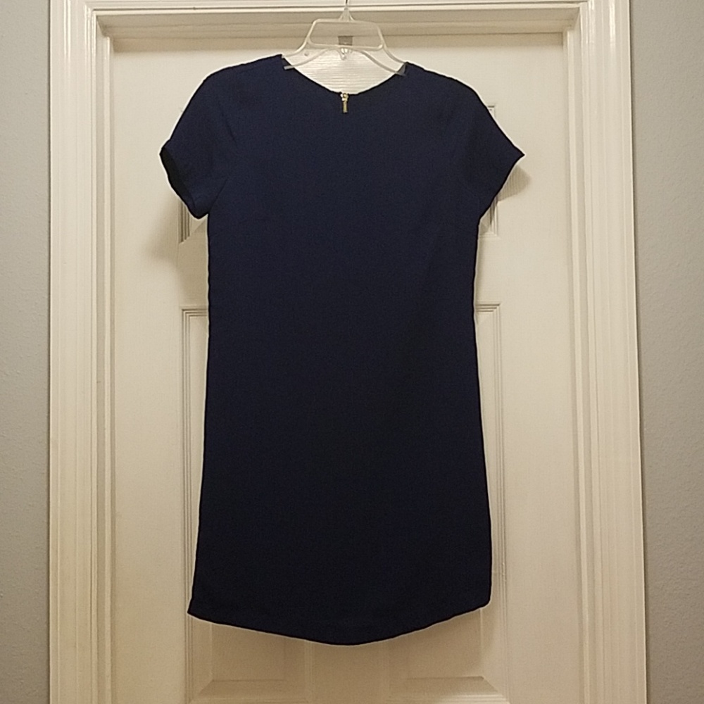 Navy blue sheath dress